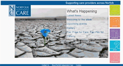 Desktop Screenshot of norfolkindependentcare.com
