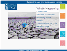 Tablet Screenshot of norfolkindependentcare.com